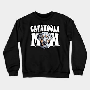 Catahoula Leopard Dog Mom Cute Dog Mothers Day Womens Crewneck Sweatshirt